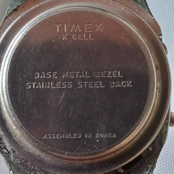 Vintage Timex K-Cell Digital Watch Men Silver Tone Alarm Timer New Battery - Picture 4 of 6